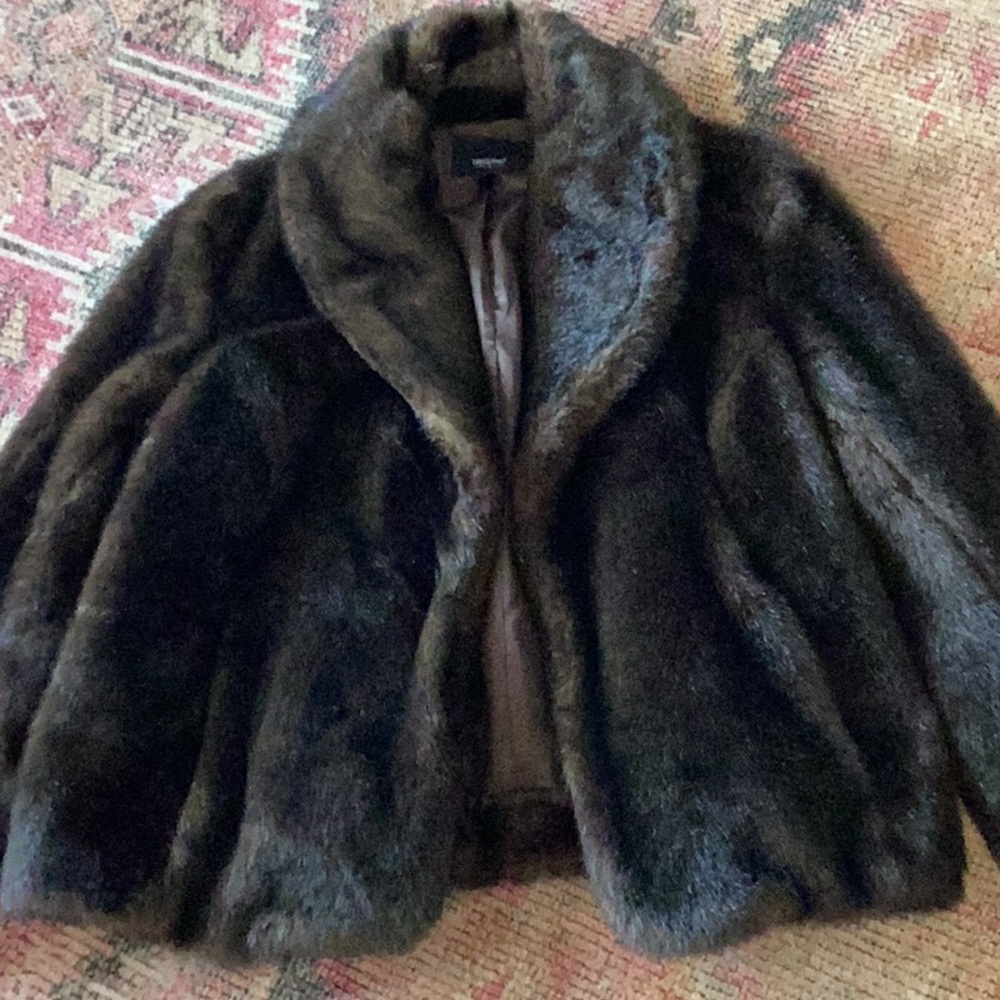 Faux fur coat